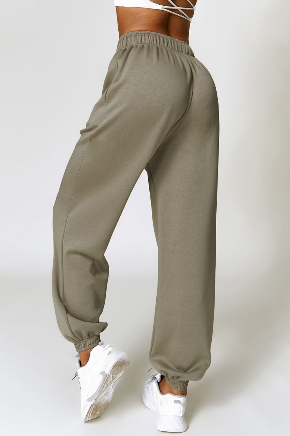 Drawstring Pocketed Active Joggers