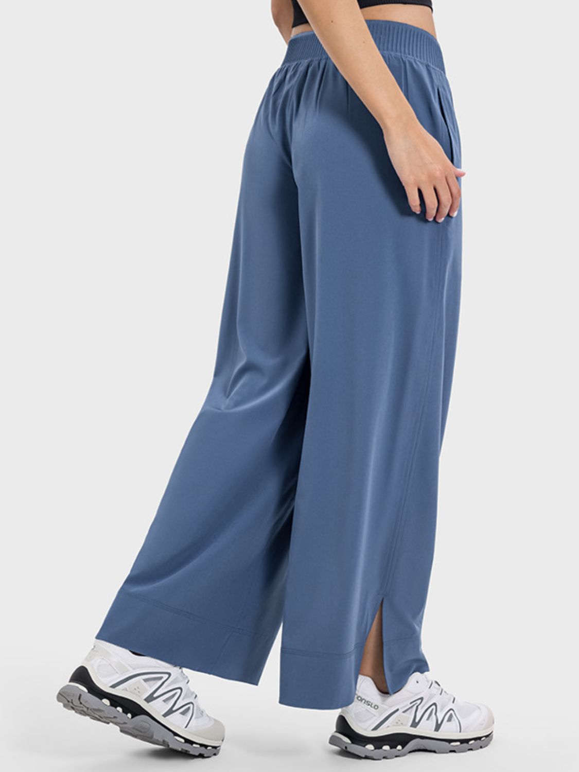 Slit Wide Leg Active Pants