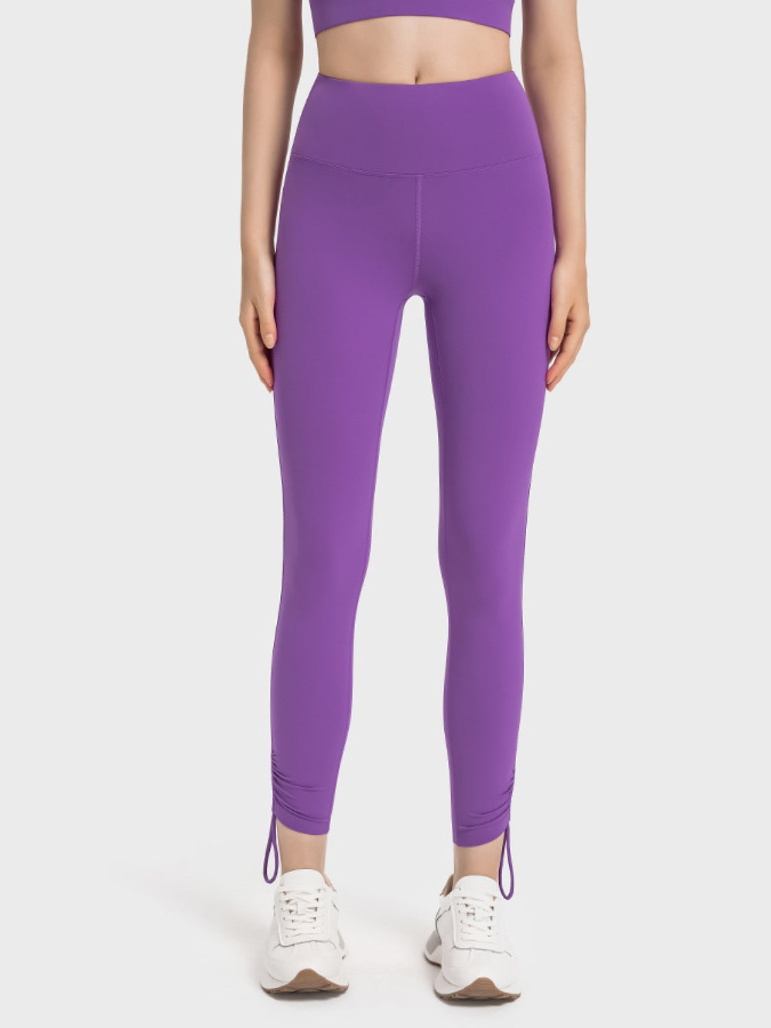 Drawstring High Waist Active Pants